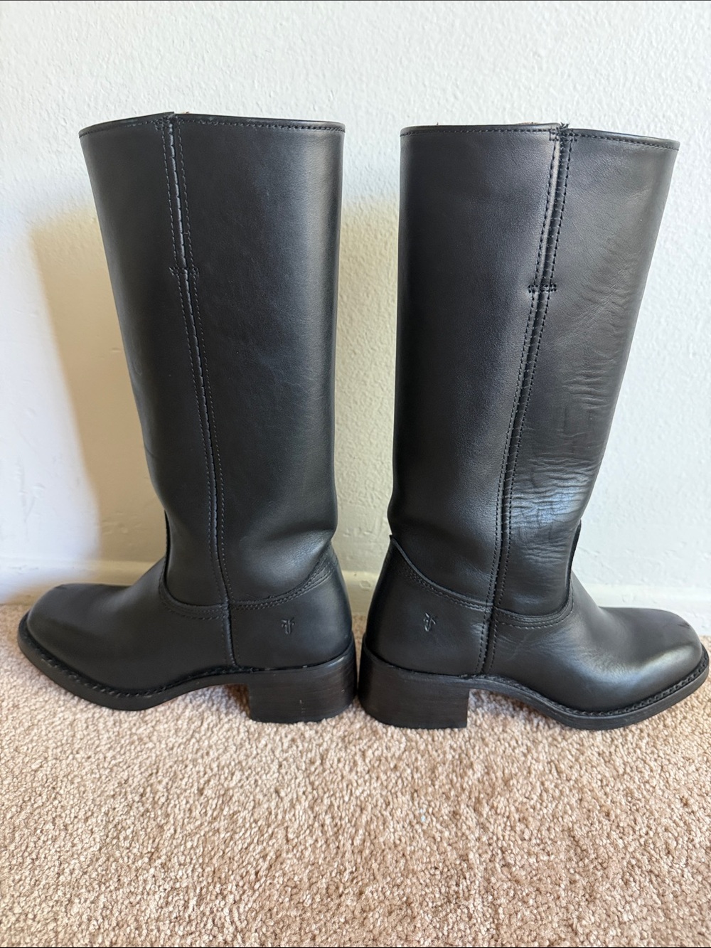 Frye Campus 14L Black Boots, Sz 7.5 - Excellent Condition - Picture 2 of 7
